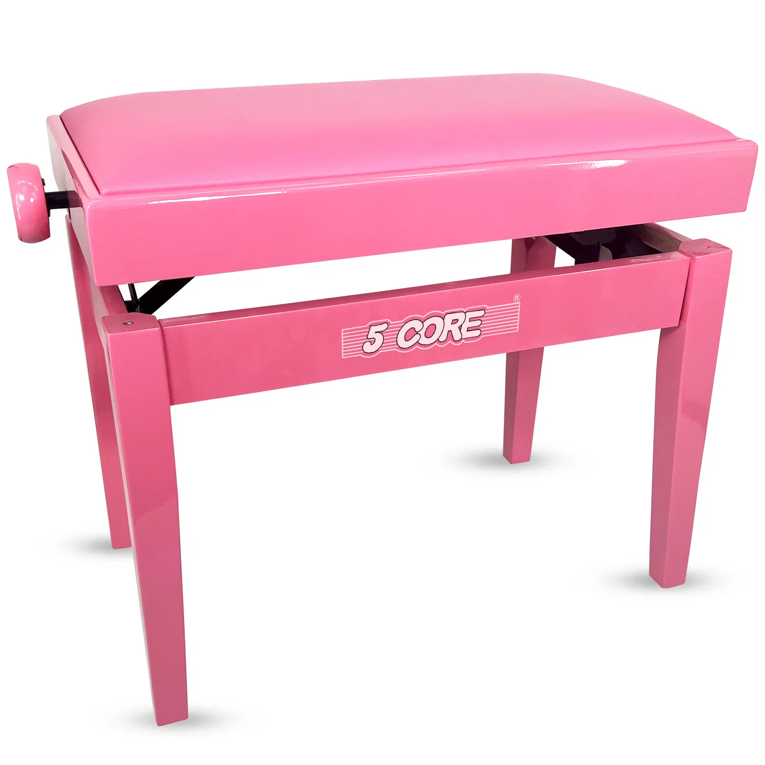5 Core Adjustable Piano Bench Thick 3.25" Solid Wood Keyboard Stool Heavy Duty Musician…