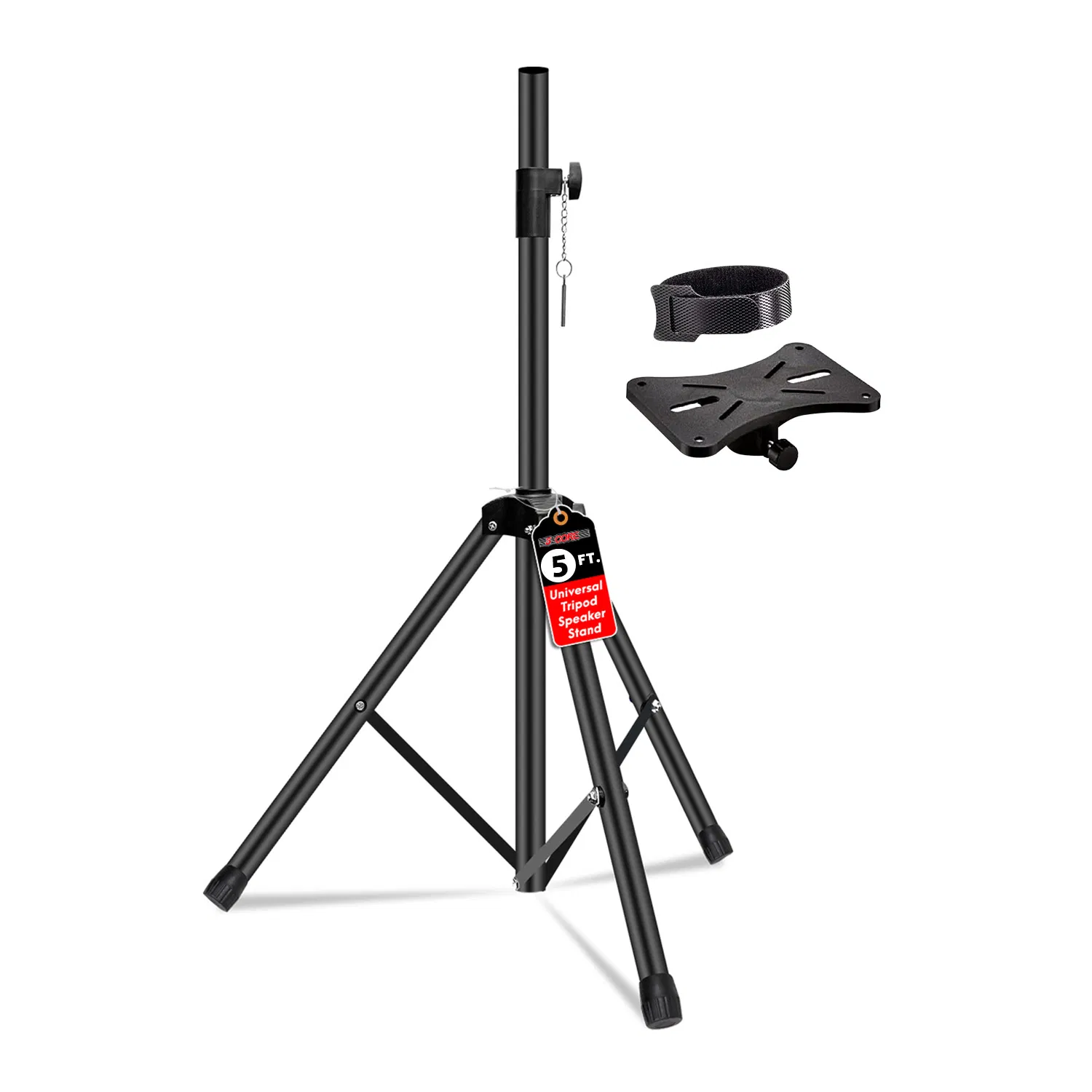 5 Core Speaker Stand Tripod Floor Adjustable Up to 60 Inch DJ Studio Monitor Stands Short…