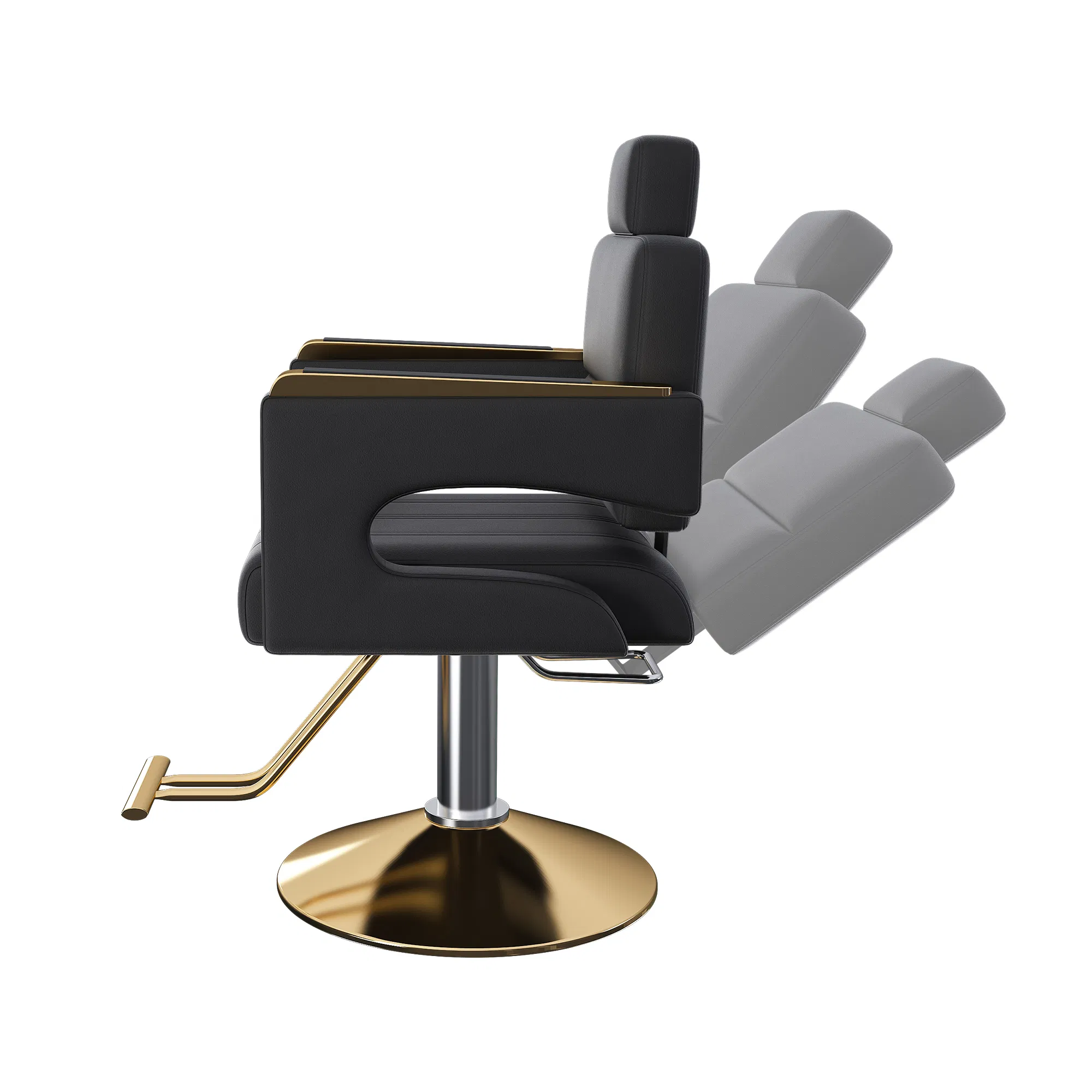 Professional Hydraulic Barber Chair - 360° Swivel with Adjustable Height, Stainless Steel…