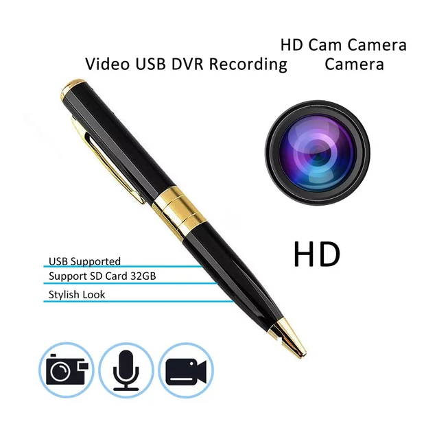 Pen Camera Cam Mini Hidden Pocket Audio Video Recorder DVR Security 1080P HD USA
