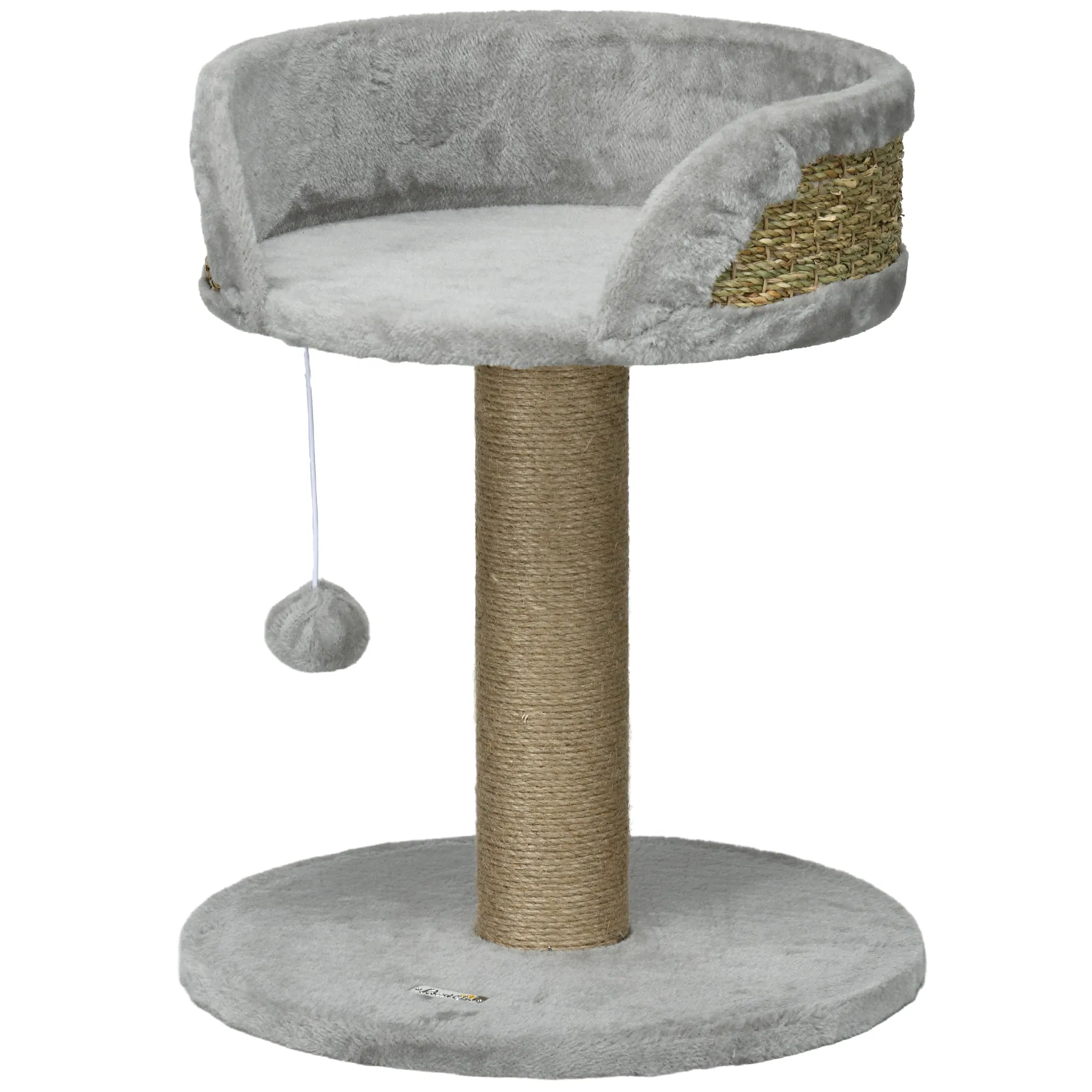 Cat Tree with Scratching Post, Toy Ball, Perch, Small Cat Tower for Indoor Cats - 16" x…