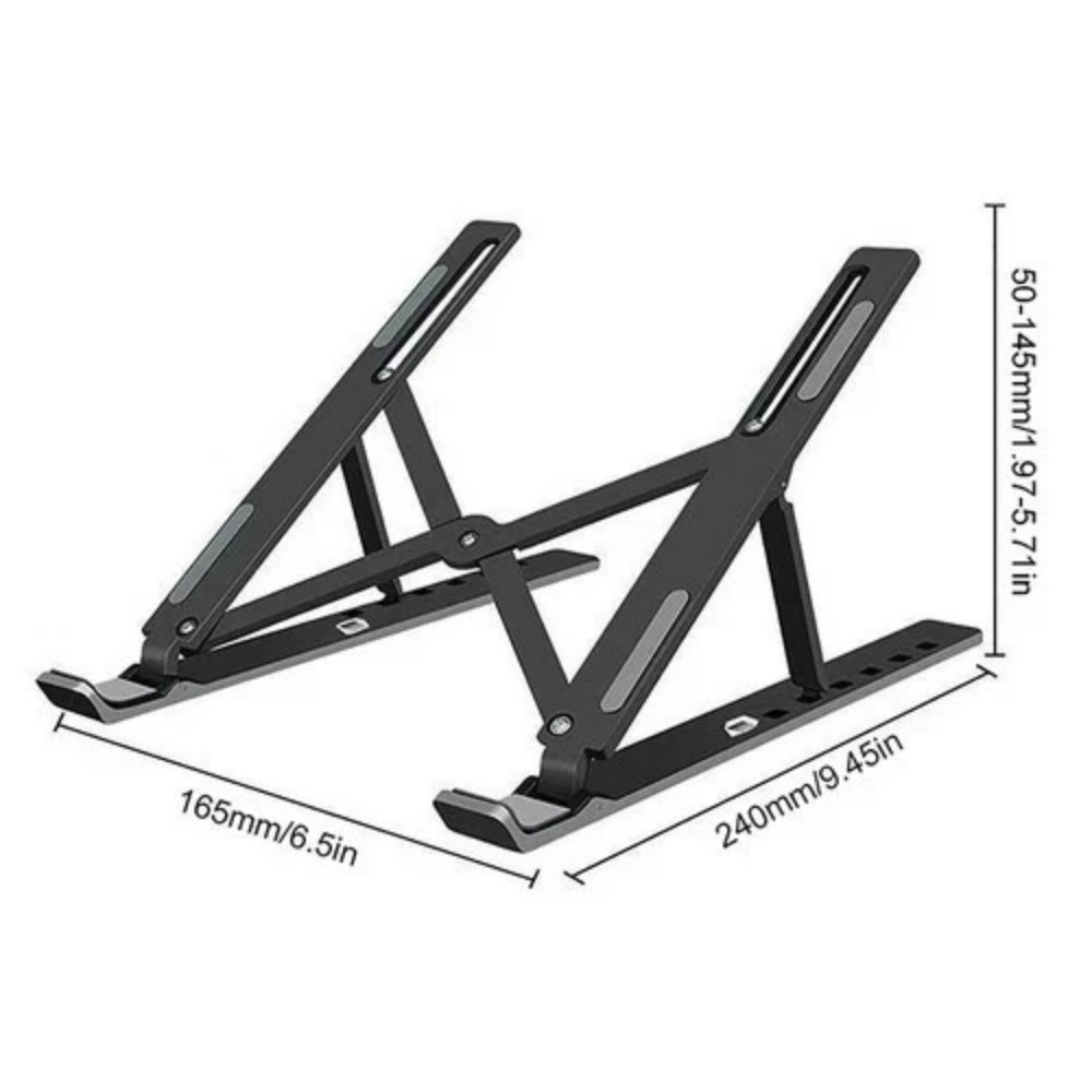 Laptop Stand Portable Adjustable Tablet Holder Desk Riser for Notebook Book