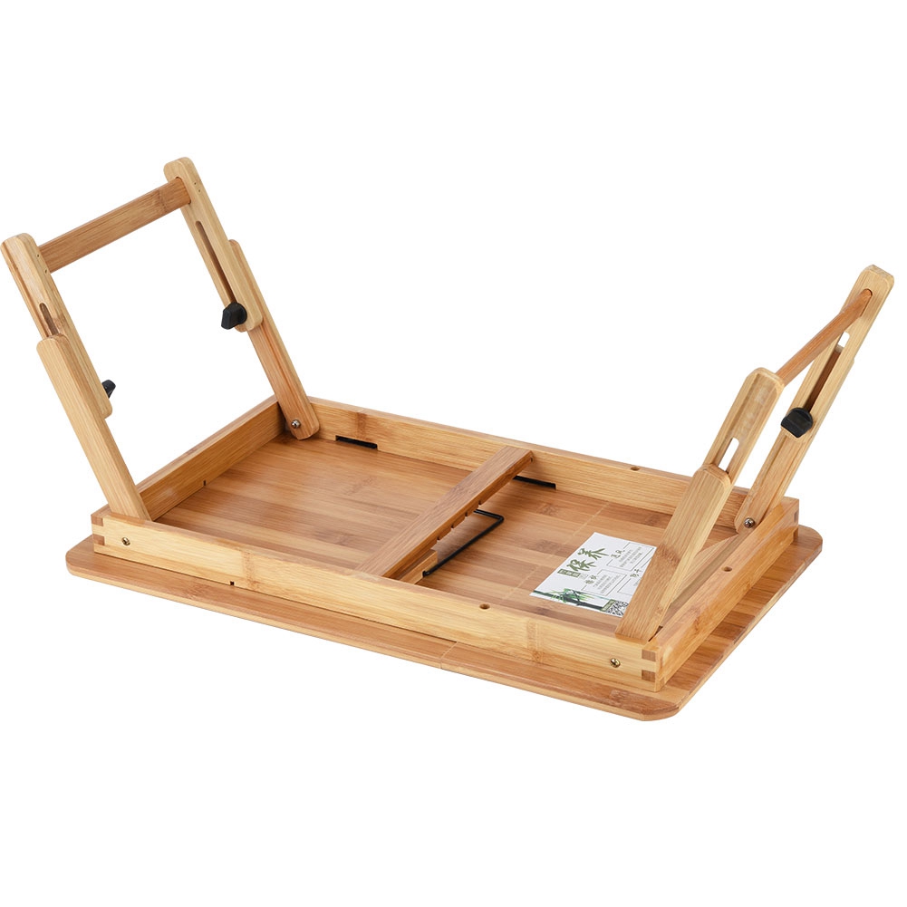 Portable Foldable Wooden Bamboo CompuLaptop Table Sofa Bed Office Laptop Stand Adjustable…