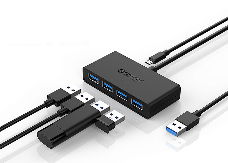 ORICO G11-H4 Laptop USB3.0 Hub Extension Cable With Auxiliary Power Supply Port