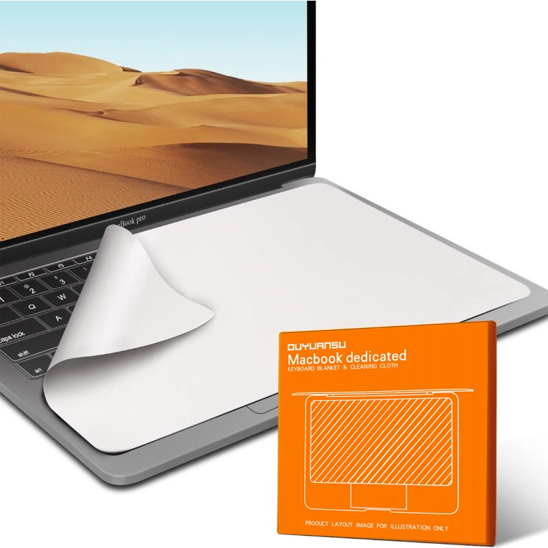Screen Keyboard Protection Microfiber Liner Cleaning Cloth For MacBook Pro 13" 14" 15"…