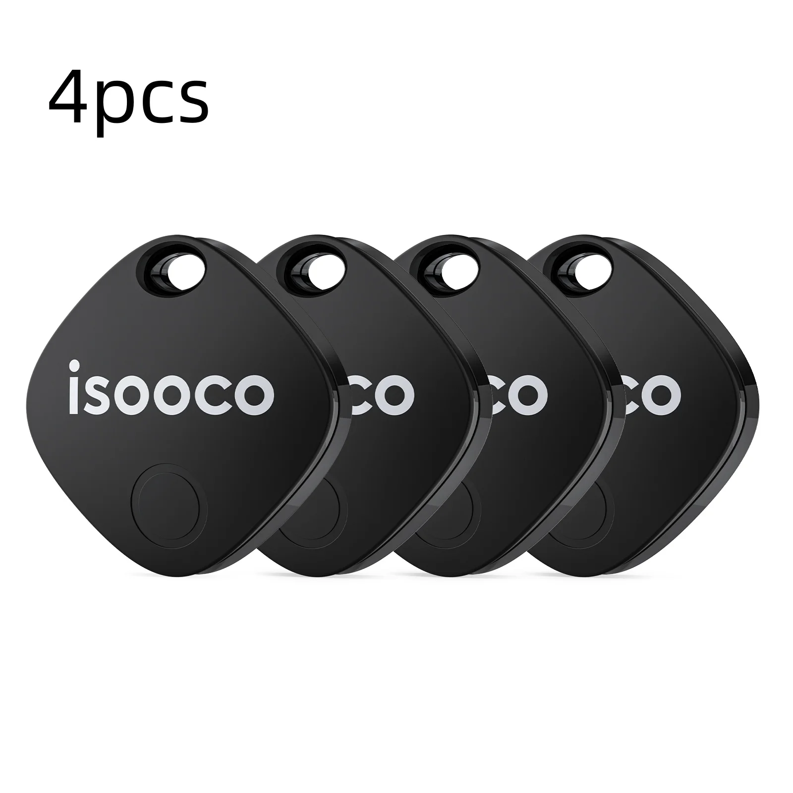 1/2/3/4pcs Isooco Mini Car Locator Anti-lost Wallet Keychain Smart Tag Bluetooth Tracker…
