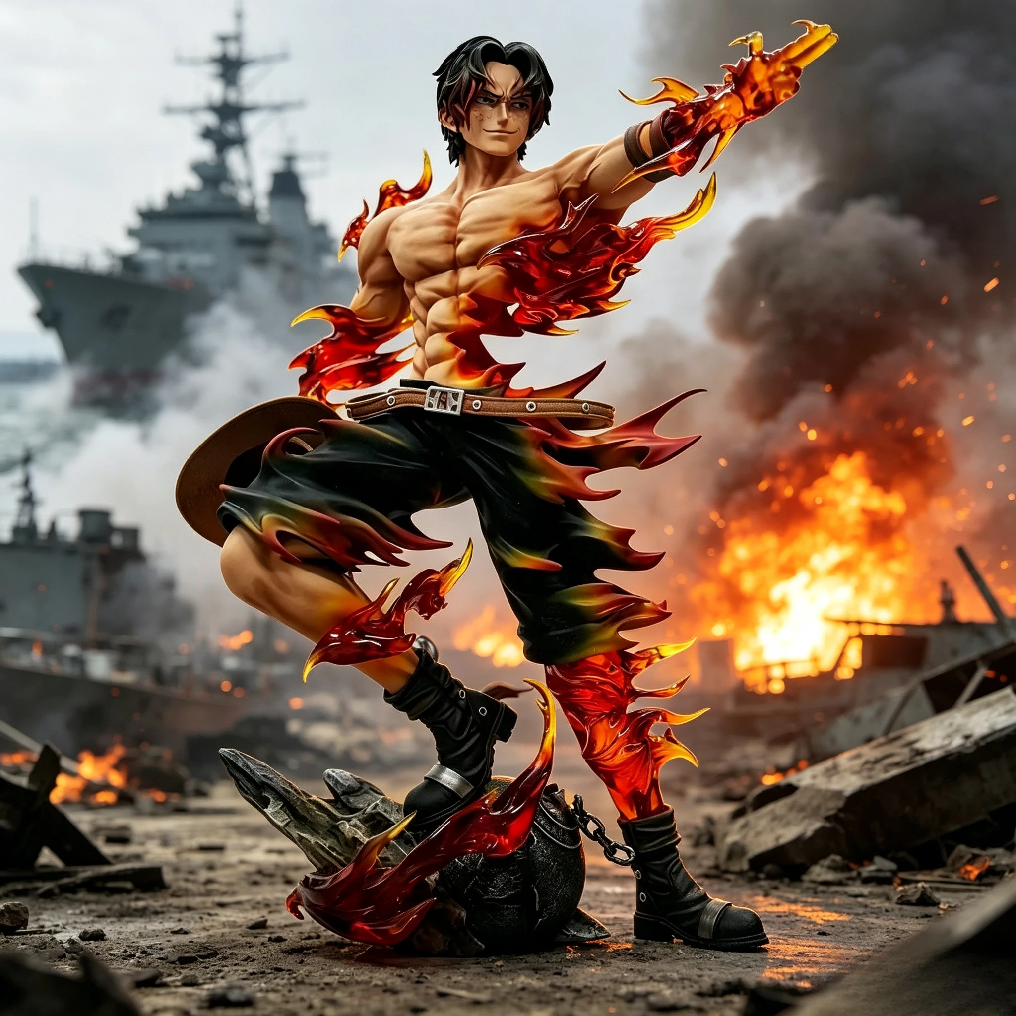 One Piece Ace Anime Figure Portgas·D· Ace Action Figurine Statue Pvc Gk Model Collection…