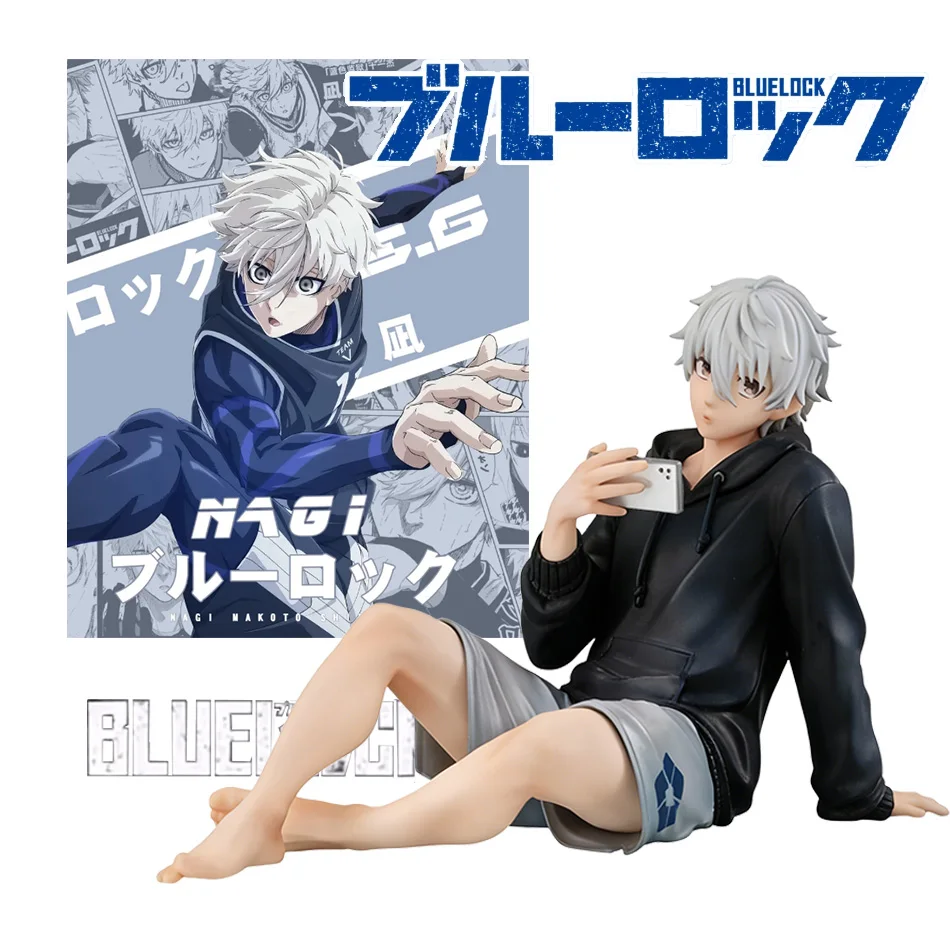 In Stock BLUE LOCK Action Figures Nagi Seishiro Anime Figure Sitting Figurine PVC…