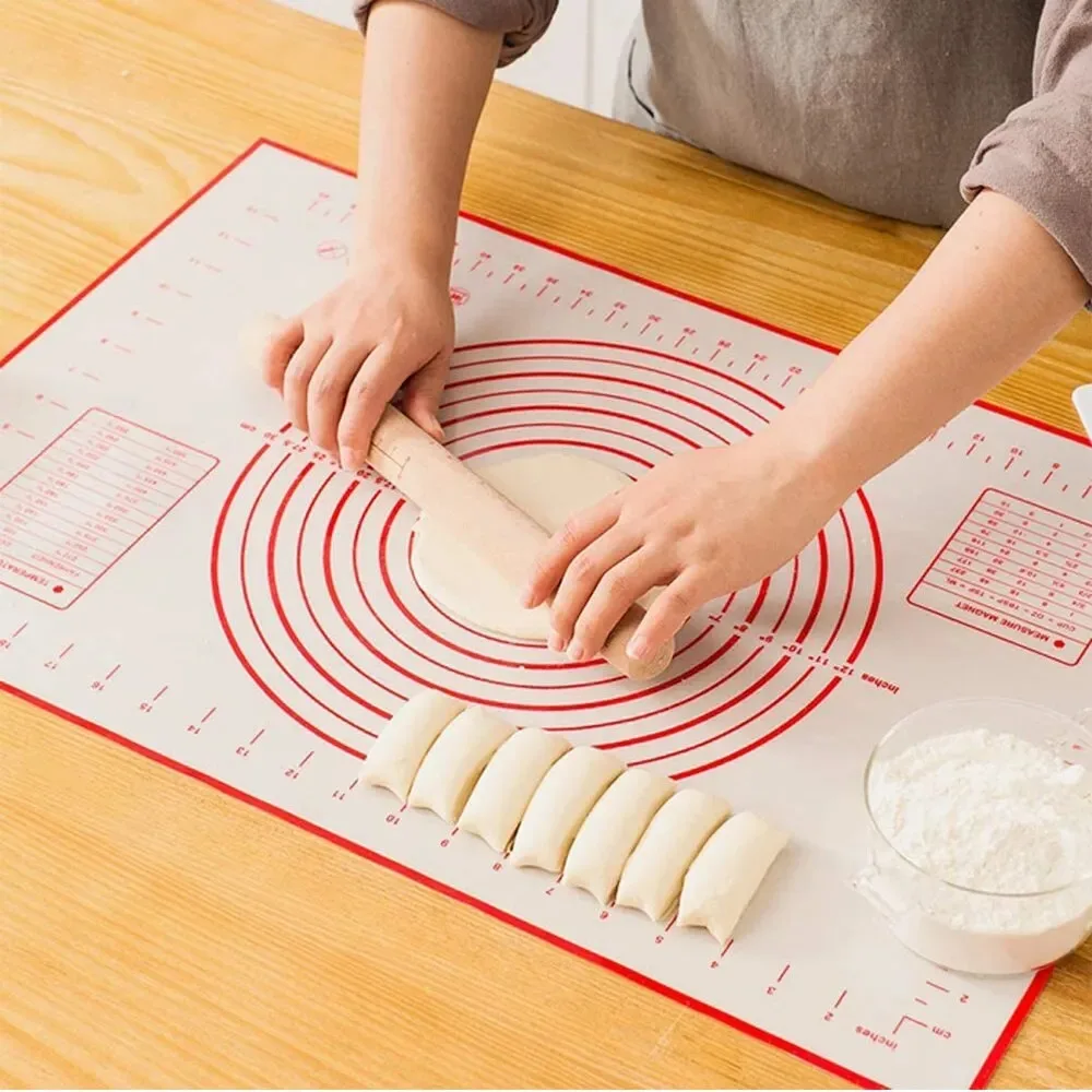 UNTIOR 1PCS Silicone Baking Mat Kneading Pad Dough Mat Pizza Cake Dough Maker Kitchen…