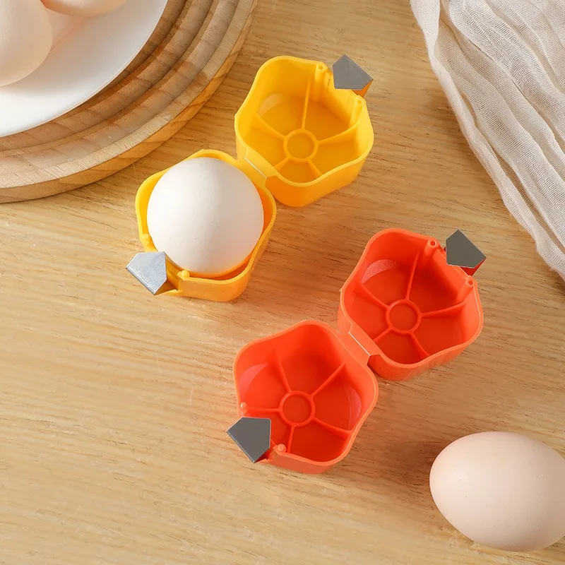 Egg Shell Opener Cracker Tool Stainless Steel Egg Cutter Separator for Baking Cooking Breakfast Kitchen Home Use Easy Clean