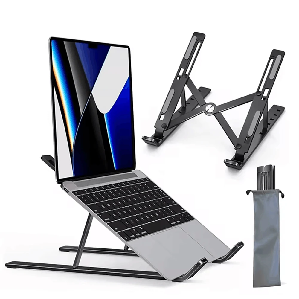 Universal Foldable Laptop Stand Portable Adjustable Tablet Computer Support Holder For…