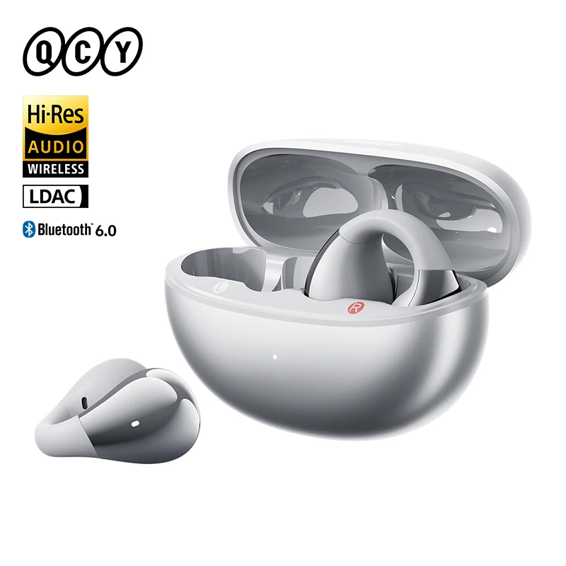 QCY Crossky C30S Open Ear Wireless Earphones Hi-Res with LDAC Ear Clip Earbuds Bluetooth…