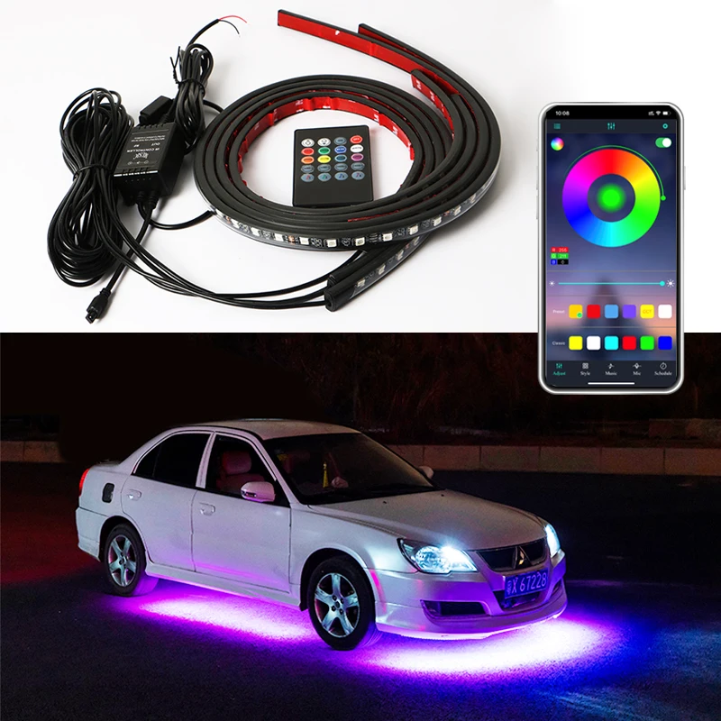 Car Charssis Flexible LED Strip Light LED Underbody Remote /APP Control RGB Neon Lights…
