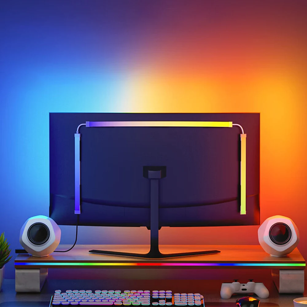 24-34 Inch USB PC LED Strip Lights Computer Sync Light Strip Monitor RGB Screen LED…