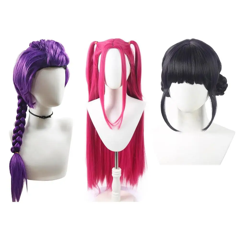33.5-inch Purple Long Braid With Side Ponytail Integrated Tiger Mouth Clamp Children's…