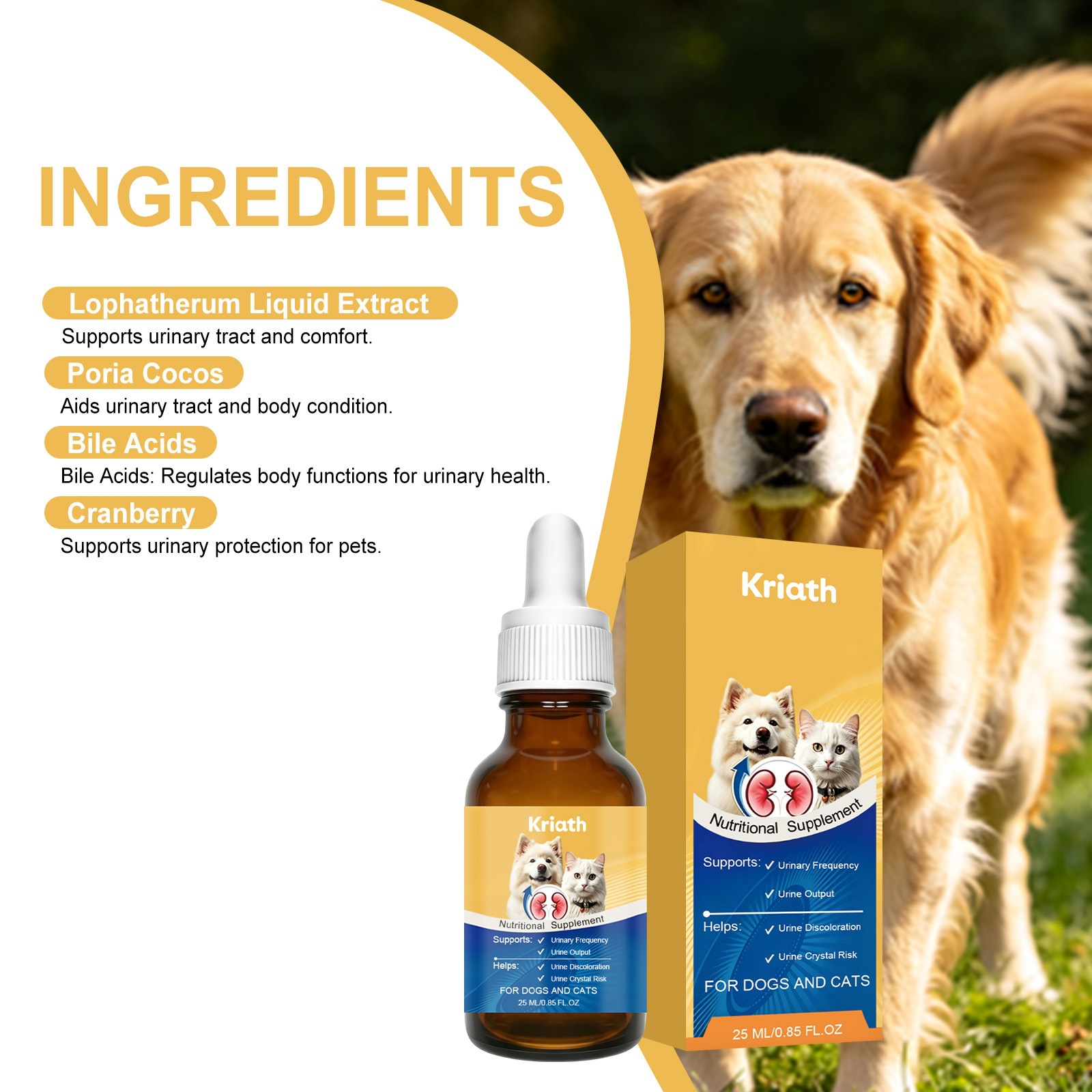 Kriath Dog And Cat Nutritional Supplements Mild Formula To Supplement Daily Nutritional…