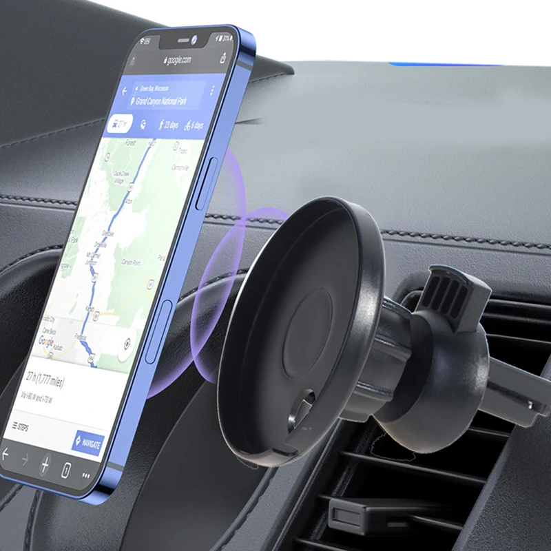 Car Phone Mount Bracket Air Vent Charger Holder For Magsafe Charger Base