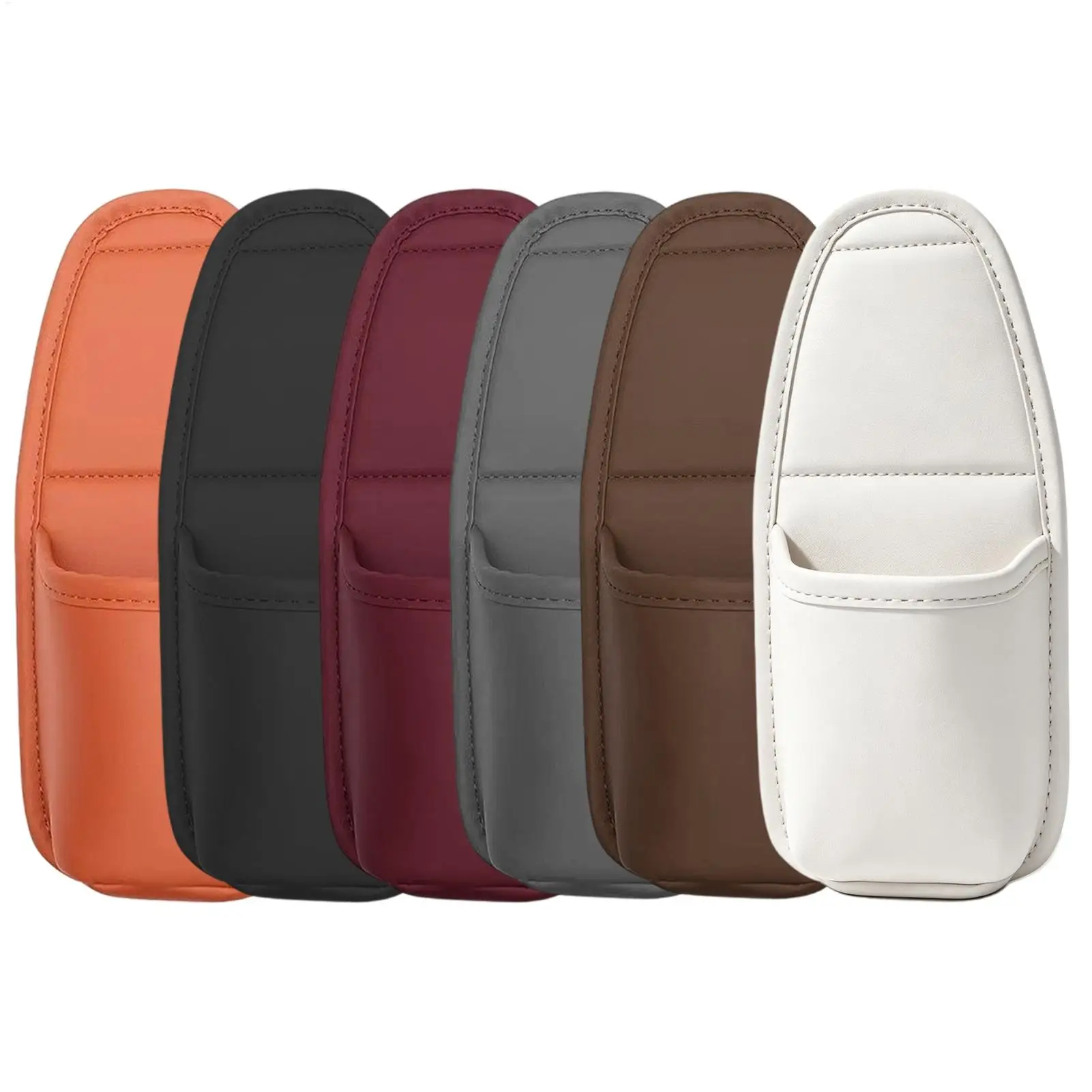 PU Car Door Cup Holder Multifunctional Adhesive Storage Pocket Auto Door Mount Drink…