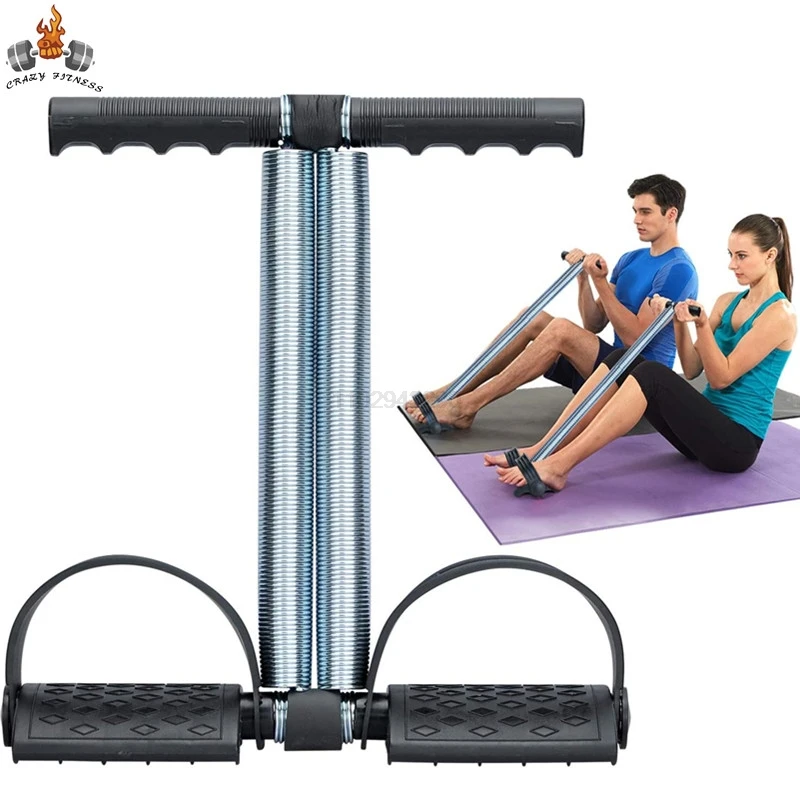 Elastic Sit Up Pull Rope Pedal Resistance Band Powerful Spring Drawstring Tummy Trimmer…