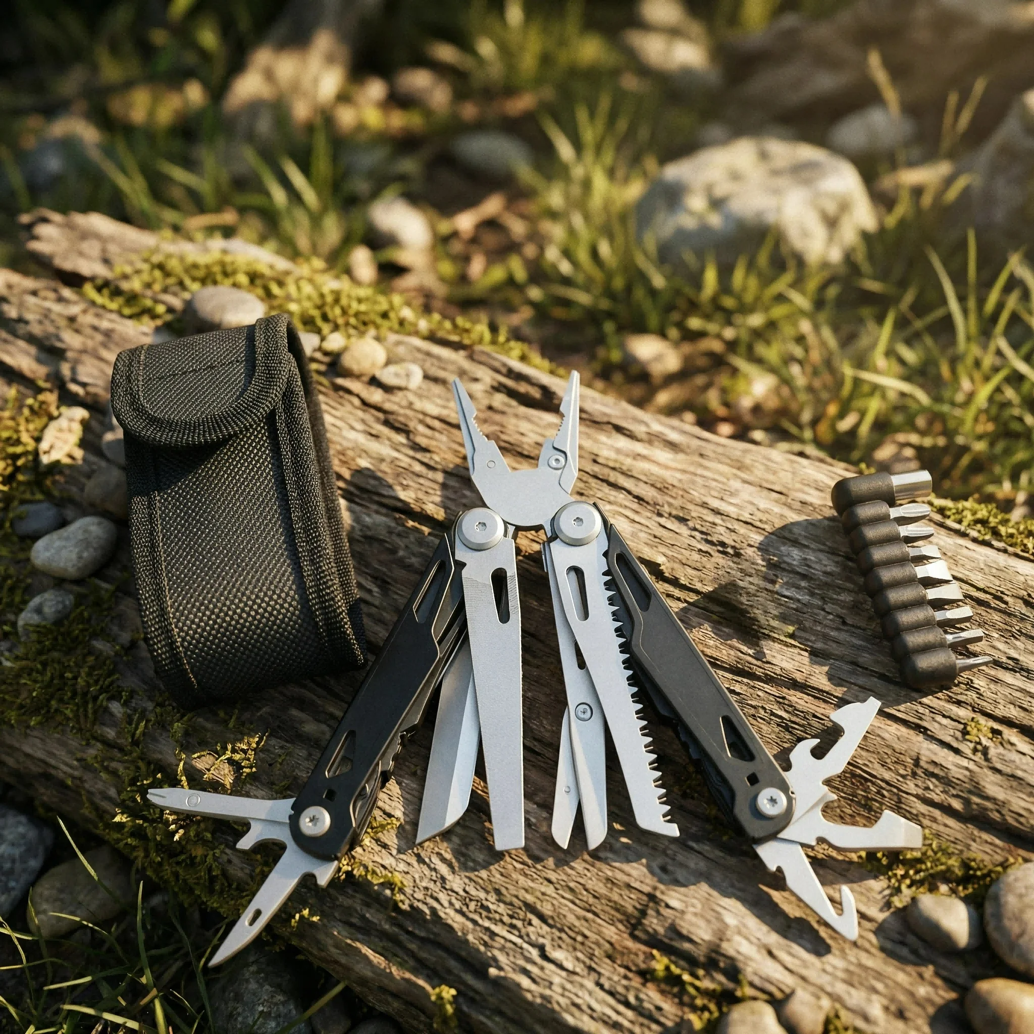 27-in-1 Multitool Pliers - Stainless Steel Survival Tool with Screwdriver/Saw/Spring…