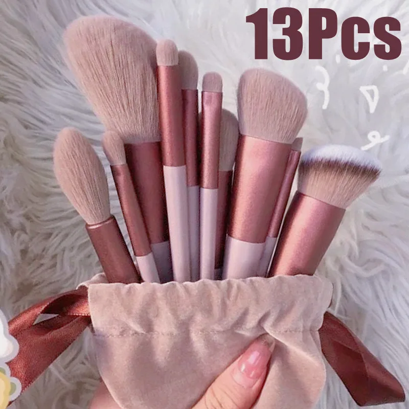 13-Pack Makeup Brushes Set Eye Shadow Foundation Women Cosmetic Brush Eyeshadow Blush…