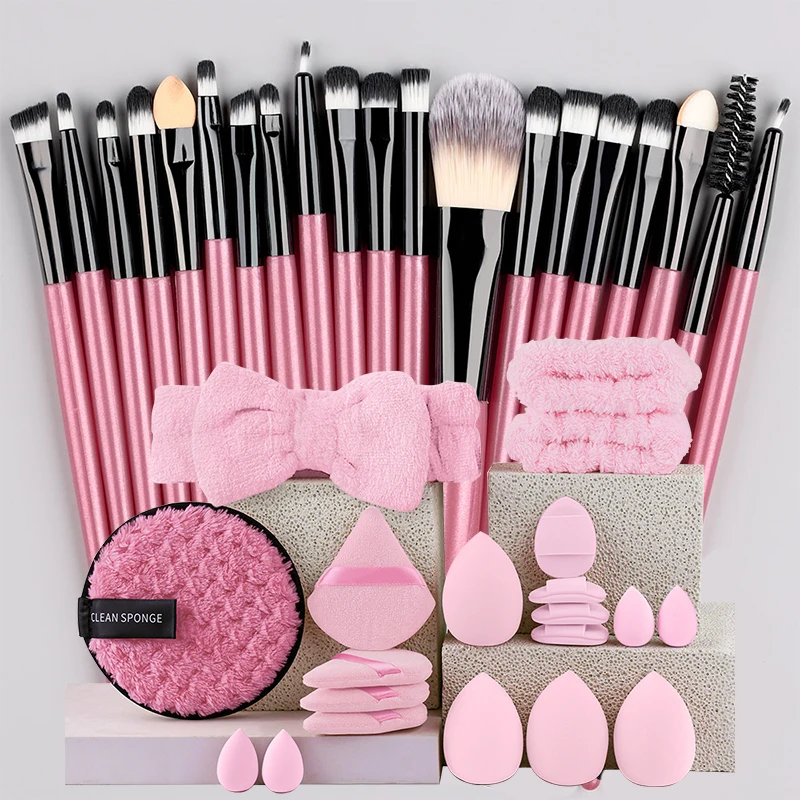 Makeup Brush Set 20Pcs Kit Soft Fluffy Eye Shadow Brushes Cosmetic Foundation Powder…