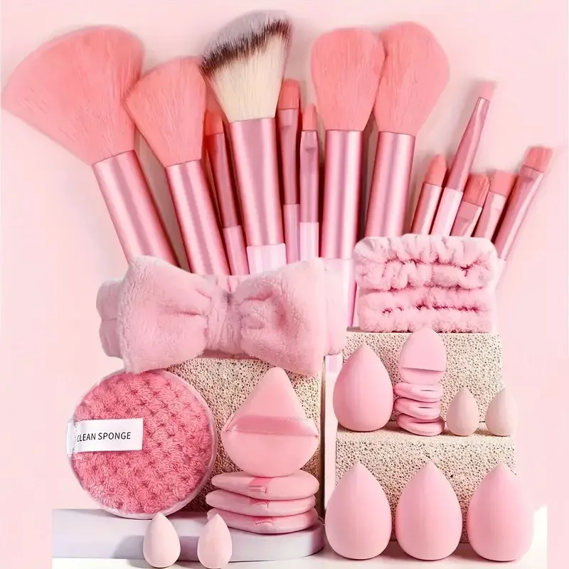 13/33pcs Professional Makeup Brush Set with Accessories for Combination Skin- Featuring…