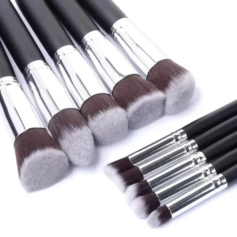 10-Pack kit Soft Fluffy Professional Synthetic Makeup Brush Set Cosmetics Foundation…