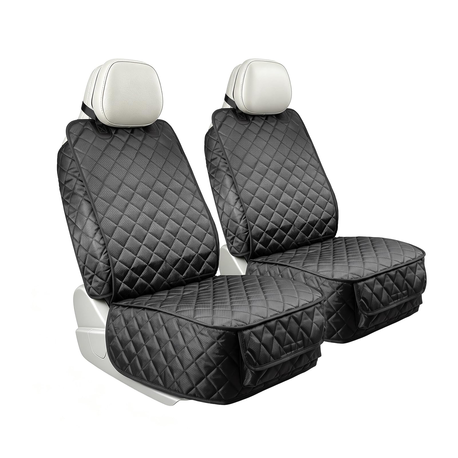 2 Pack Dog Car Seat Cover For Front Seat, Waterproof Car Seat Protector 900D…