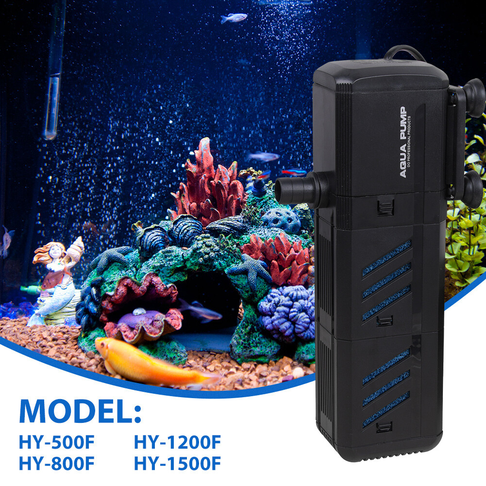 4-in-1 Aquarium Fish Tank Filter Water Pump Internal Purifier Filter Oxygen Wave