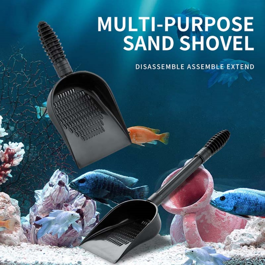 Fish Tank Multi-Purpose Sand Shovel Good Helper To Pets