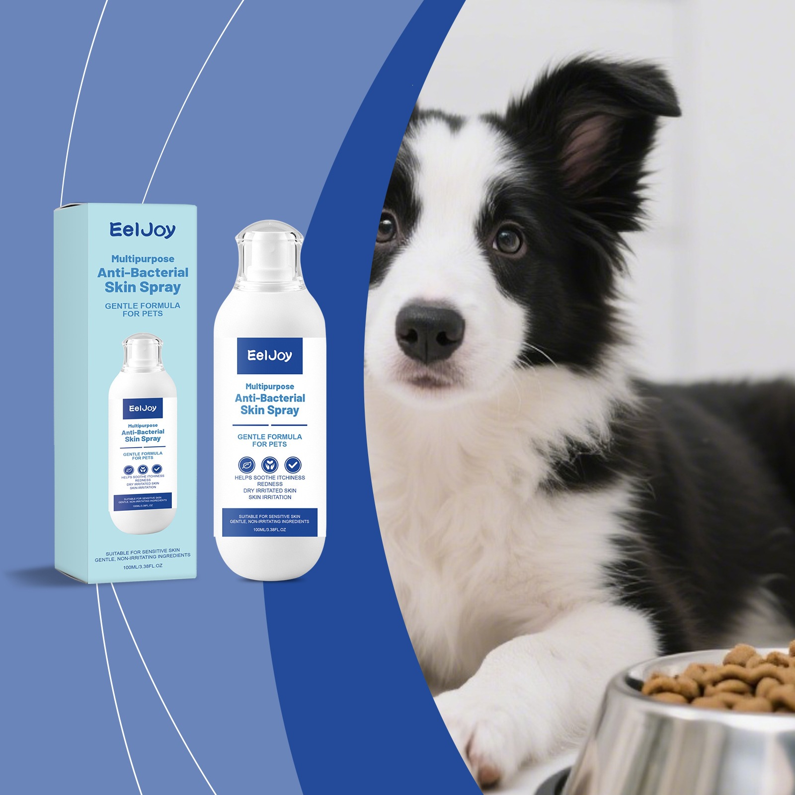 Eeljoy Pet Multi-Effect Skin Care Spray Gentle And Comfortable Texture For Daily Pet Skin…