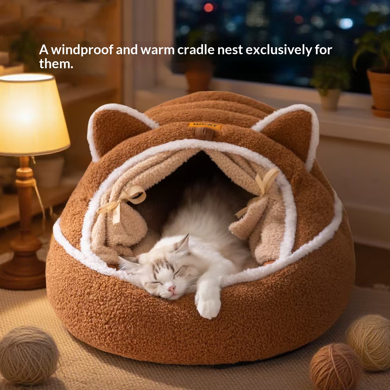 Warm Pet Bed Soft And Comfortable For A Cozy Sleep