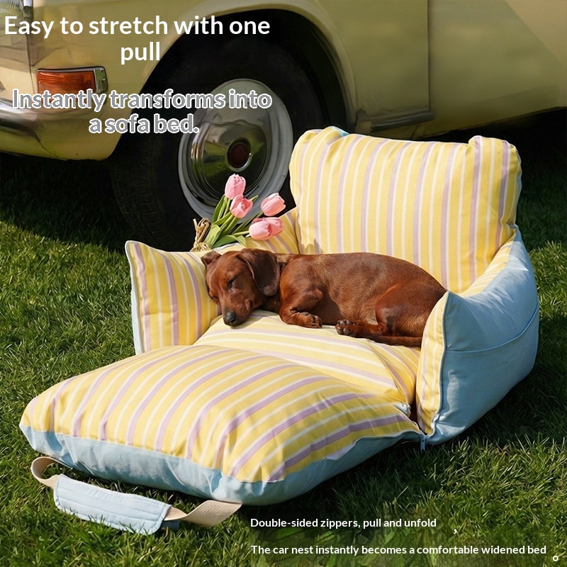 Portable, Warm Pet Bed For Small Dogs And Cats For On-the-Go Use