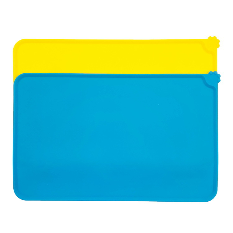 Food Grade Silicone Pet Placemat Square Waterproof Non-Slip Leaky Food Mat Cat Dog Pet…