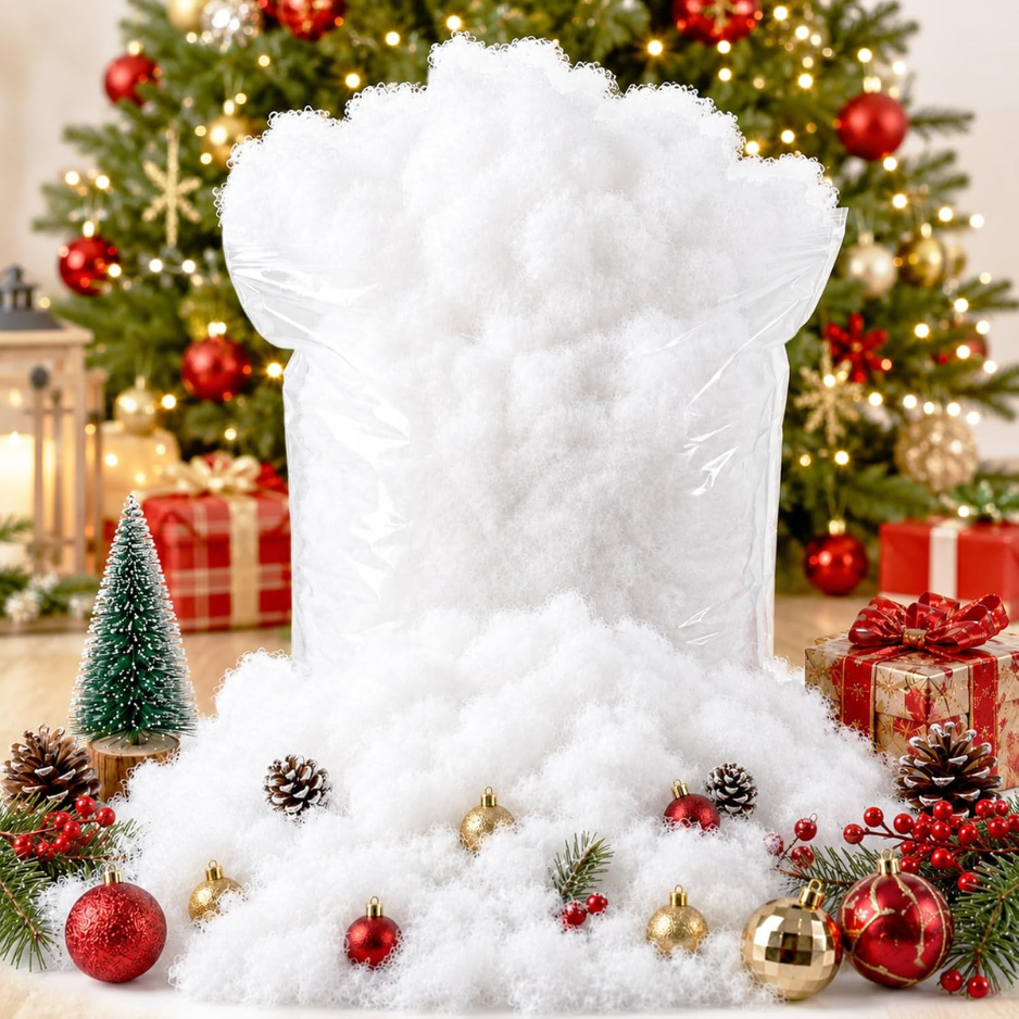 Christmas Decoration Fake Snow, Artificial White Clouds For Christmas Tree 110 G Fluffy…
