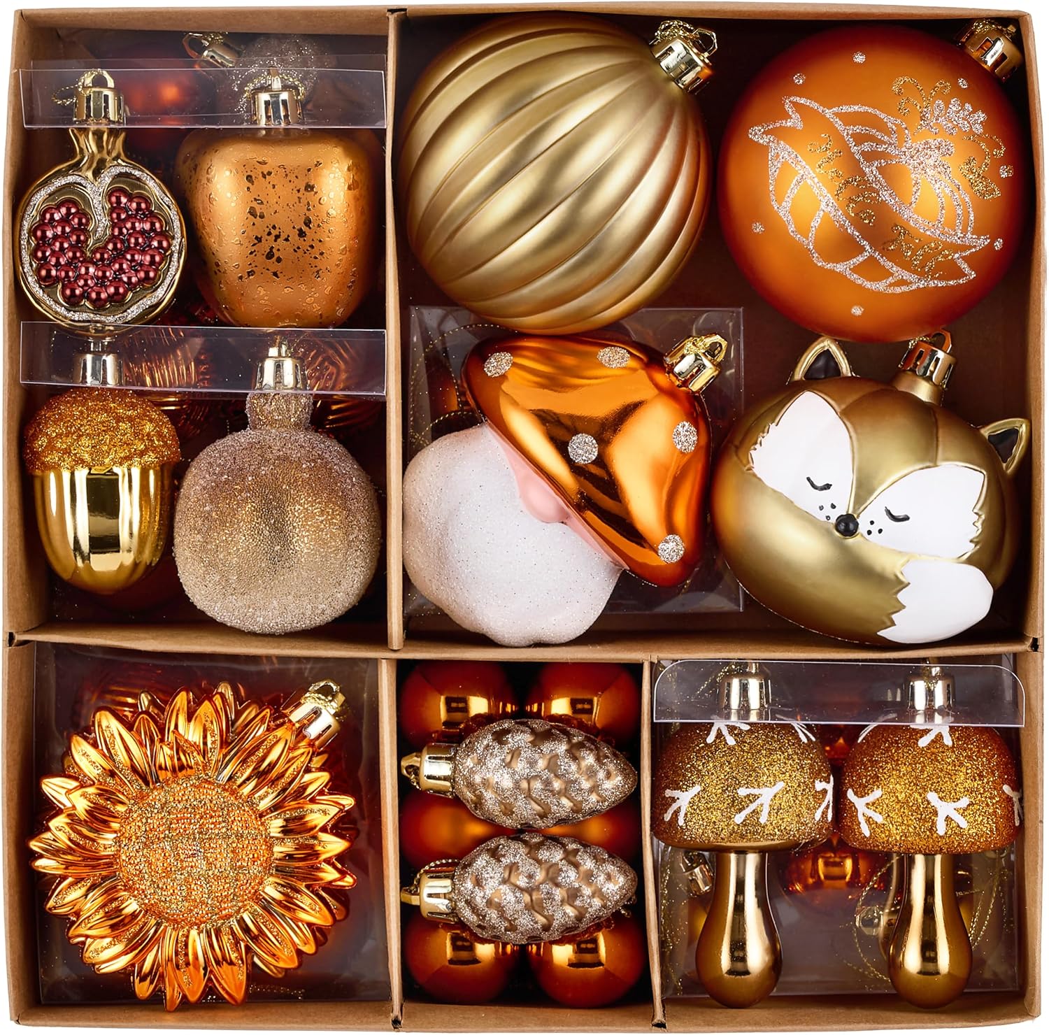 Fall Tree Decorations 50 Units, Thanksgiving Ornaments For Home, Autumn Tree, Table…