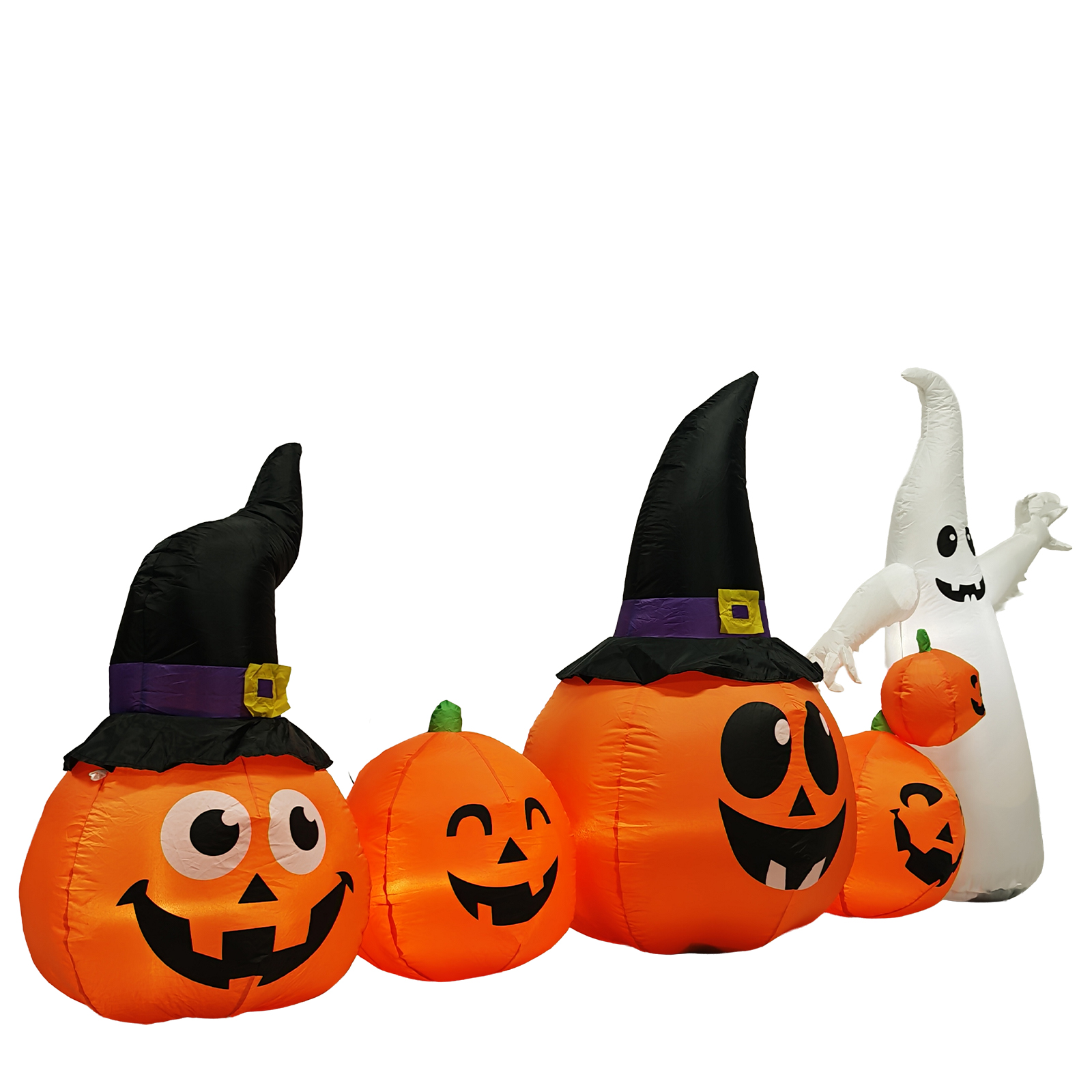 8FT Long Halloween Inflatables Pumpkins Ghost Outdoor Decorations,Blow Up Yard Decoration…