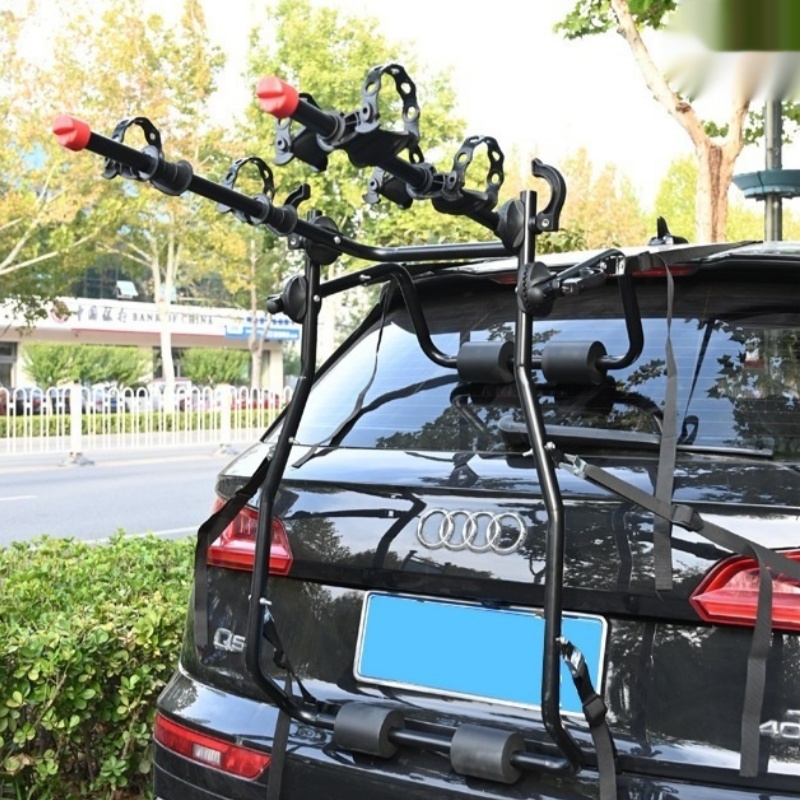 Rear-mounted Bicycle Carrier For Vehicles