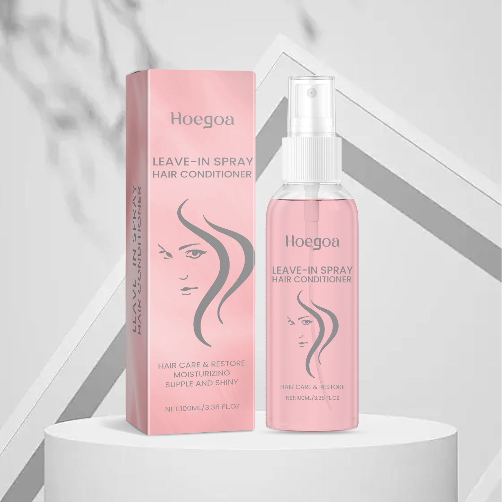 HOEGOA Leave-In Hair Smoothing Spray, 100 ml