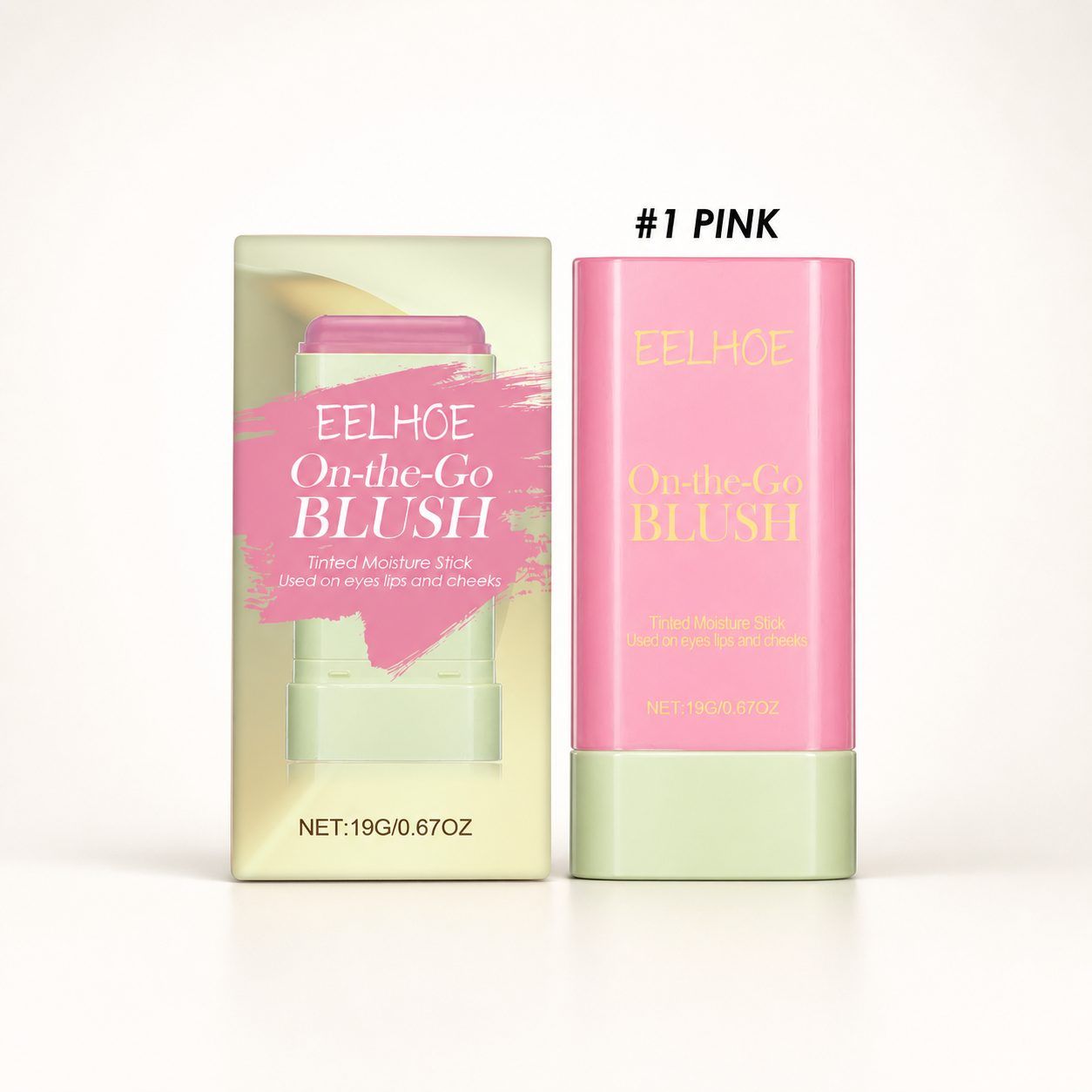 EELHOE Blush Stick, Pink, 19 g