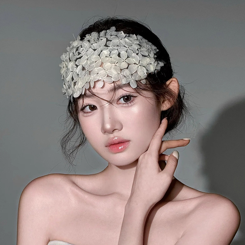 White Half Garland Headband Hair Band Head Accessories