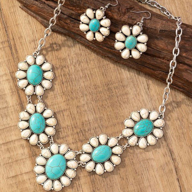 Vintage Earrings Necklace Exquisite Fashion Necklace Bohemian Party Accessories