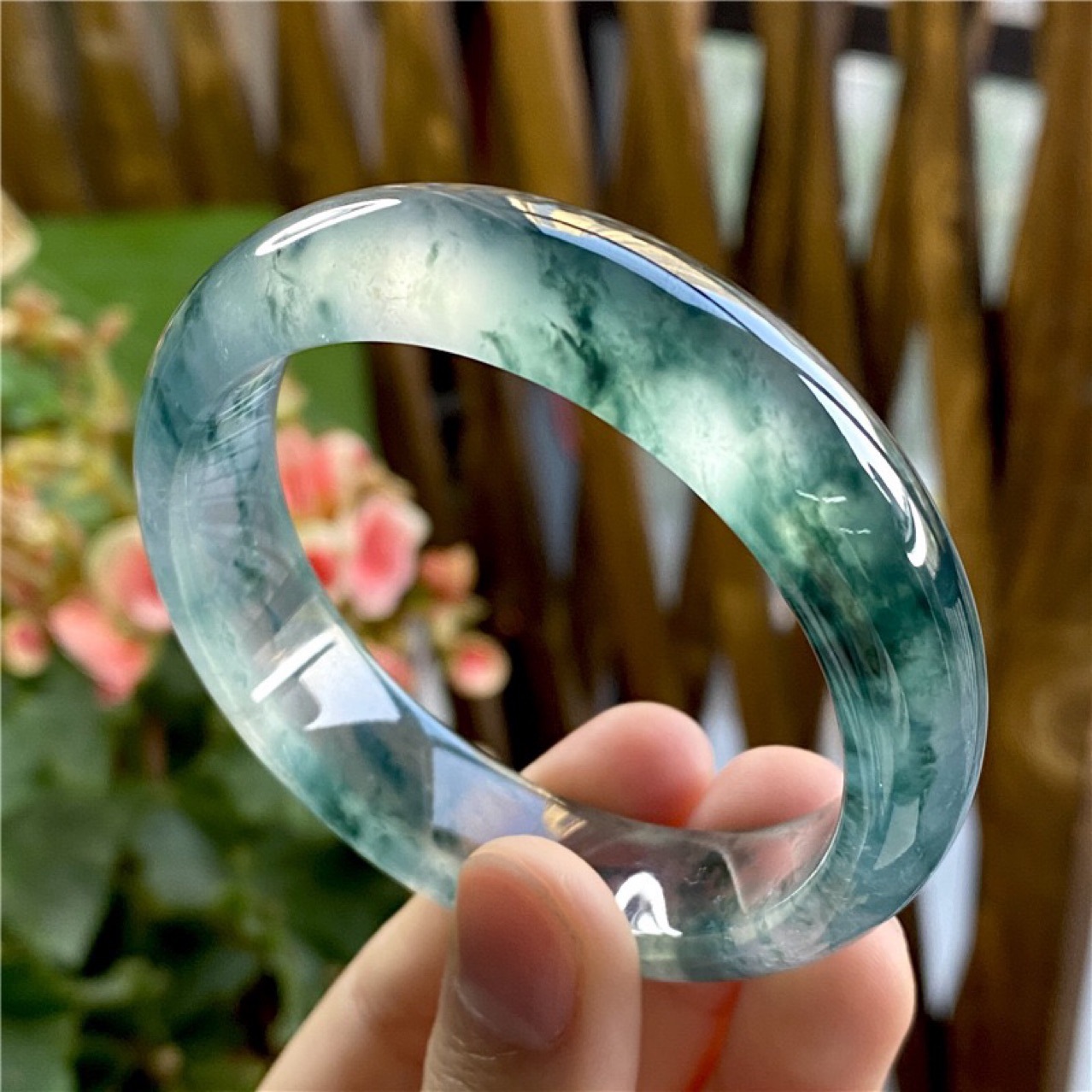 Natural Burma Jadeite Bangle Bracelet For Women - Authentic Grade A Myanmar Translucent…