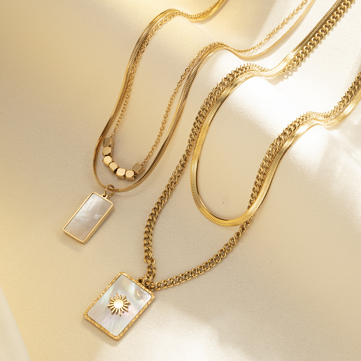 Women's French-style Titanium Steel Necklace