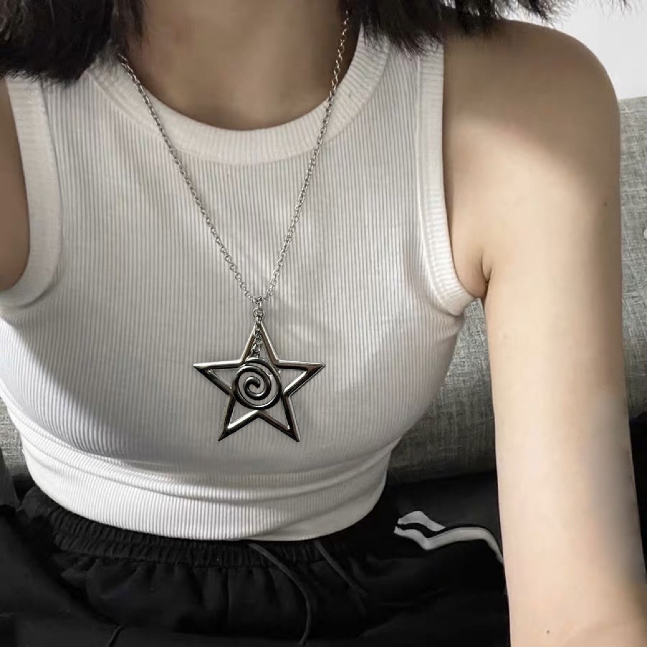 Five-pointed Star Pendant Trendy Necklace