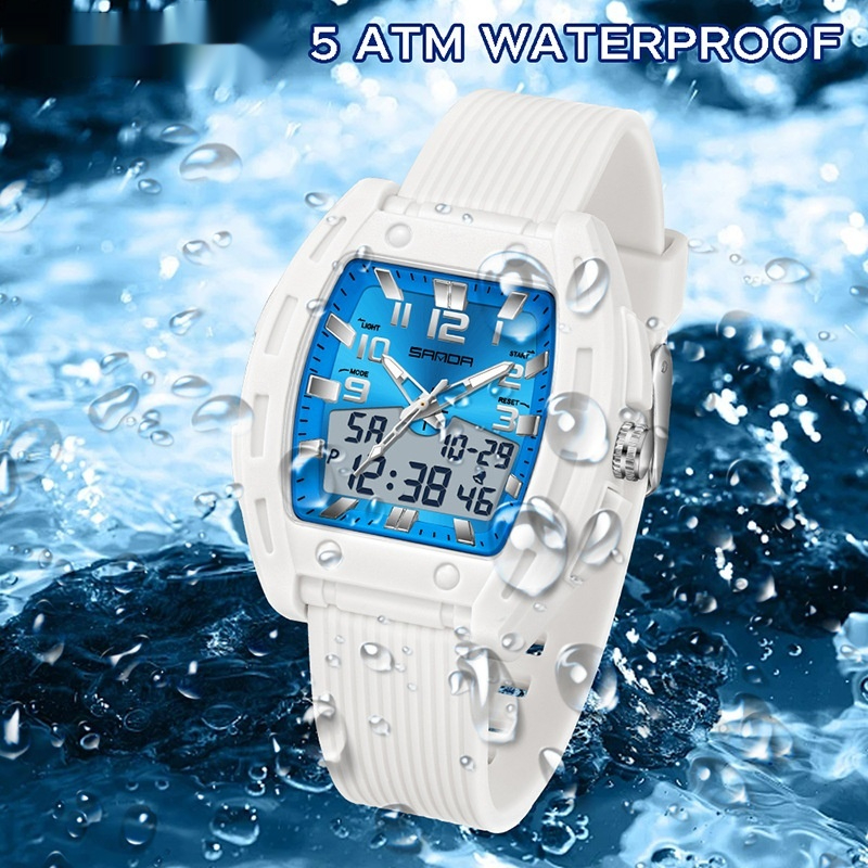 A Sporty Stylish And Energetic Unisex Bucket-style Wristwatch