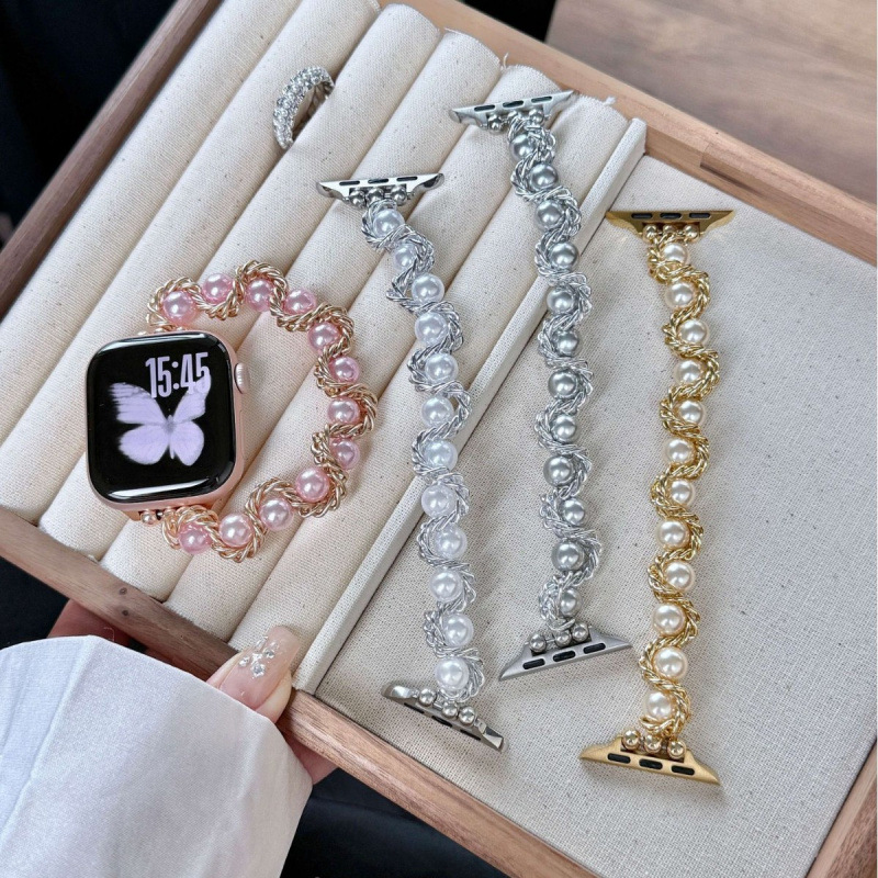 Elastic Pearl Watch Strap