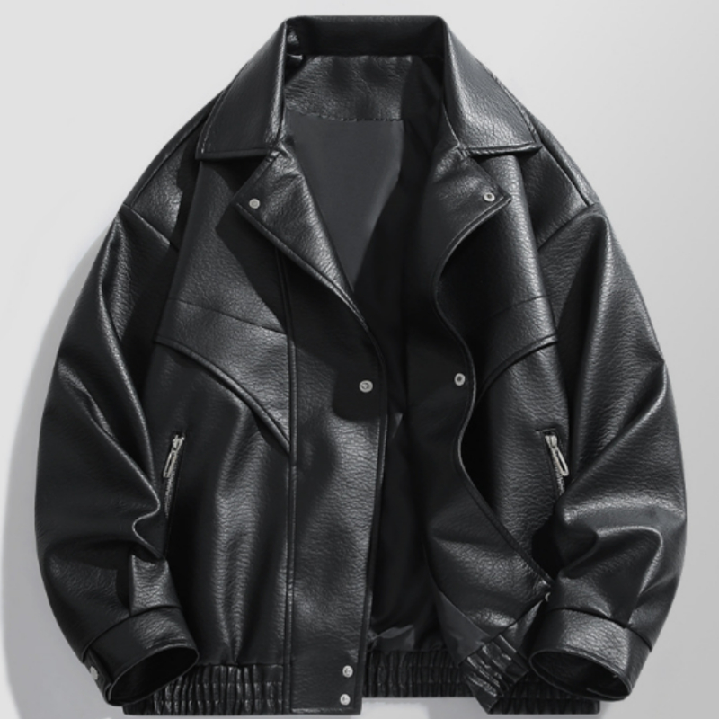 American-style Vintage Leather Jacket For Men