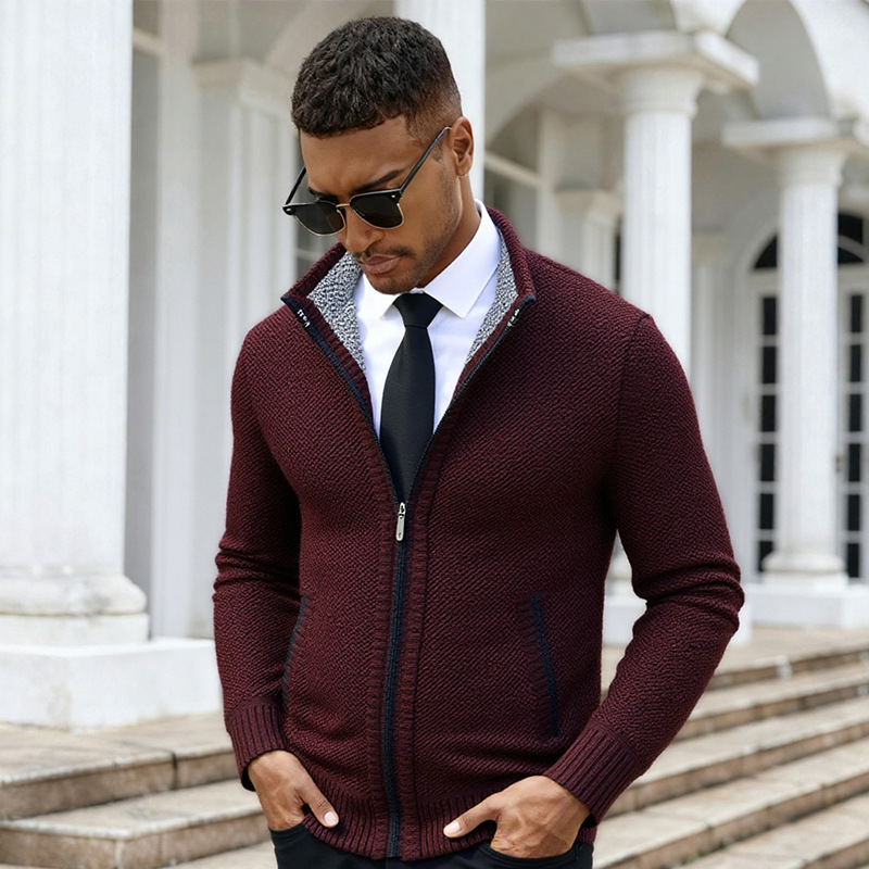 Thickened Men's Sweater Knitted Cardigan